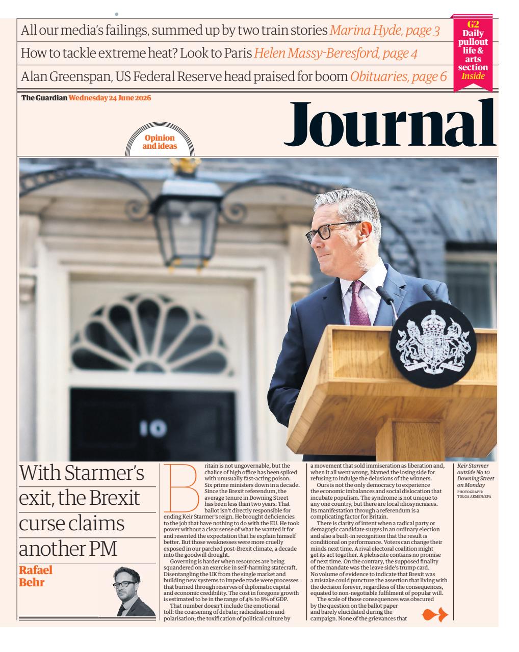 The Guardian Newspaper Preview Pages