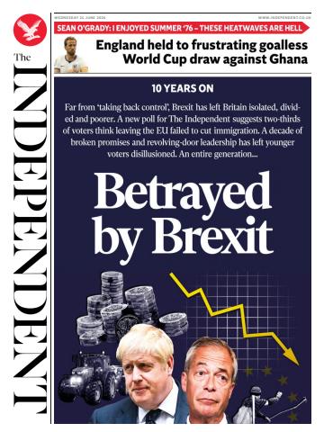 The Independent Daily Edition Newspaper issue Wednesday, 24 June 2026
