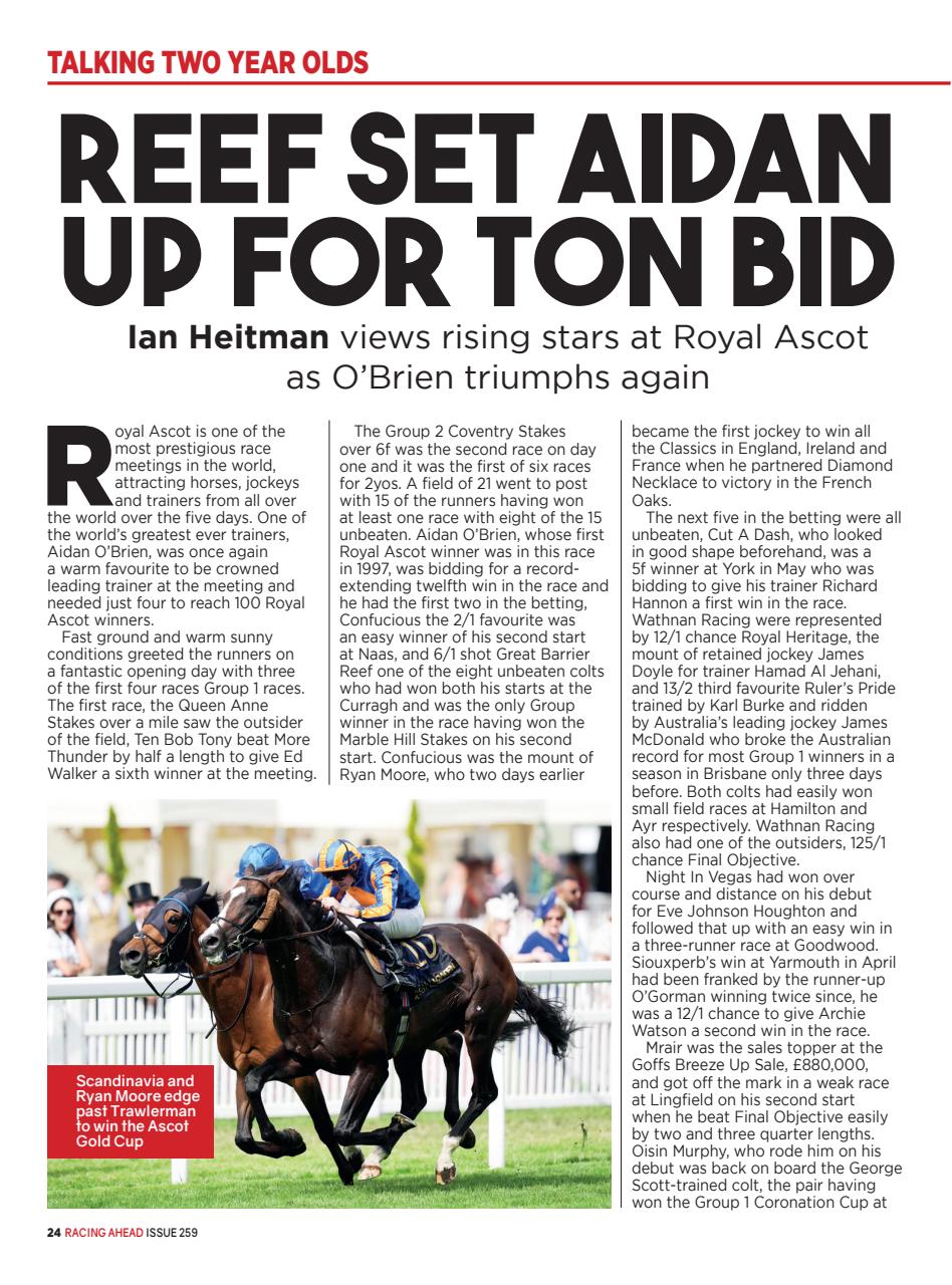 Racing Ahead Preview Pages