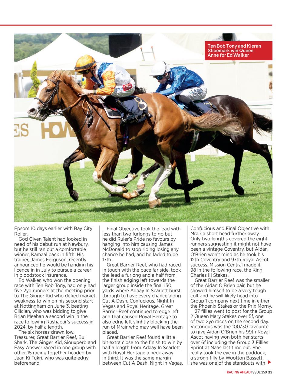 Racing Ahead Preview Pages
