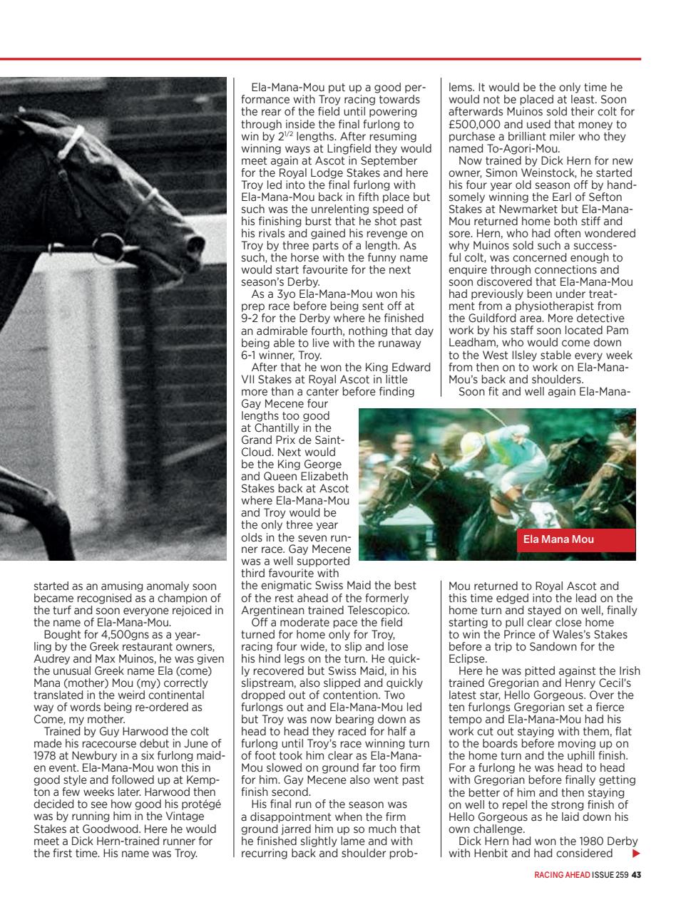 Racing Ahead Preview Pages