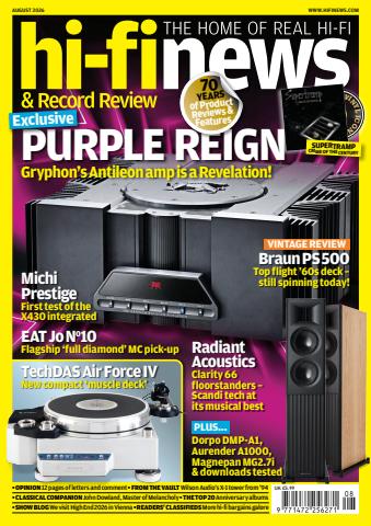 Hi-Fi News issue August 2026