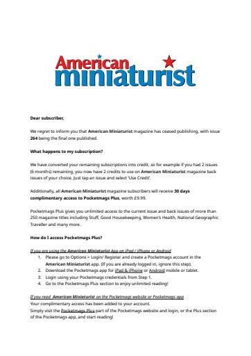 American Miniaturist issue 