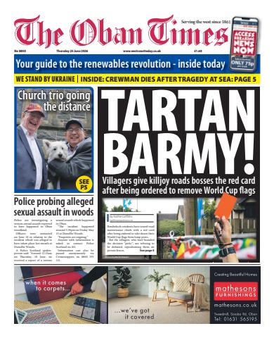 The Oban Times & Lochaber Times issue Thursday, June 25, 2026