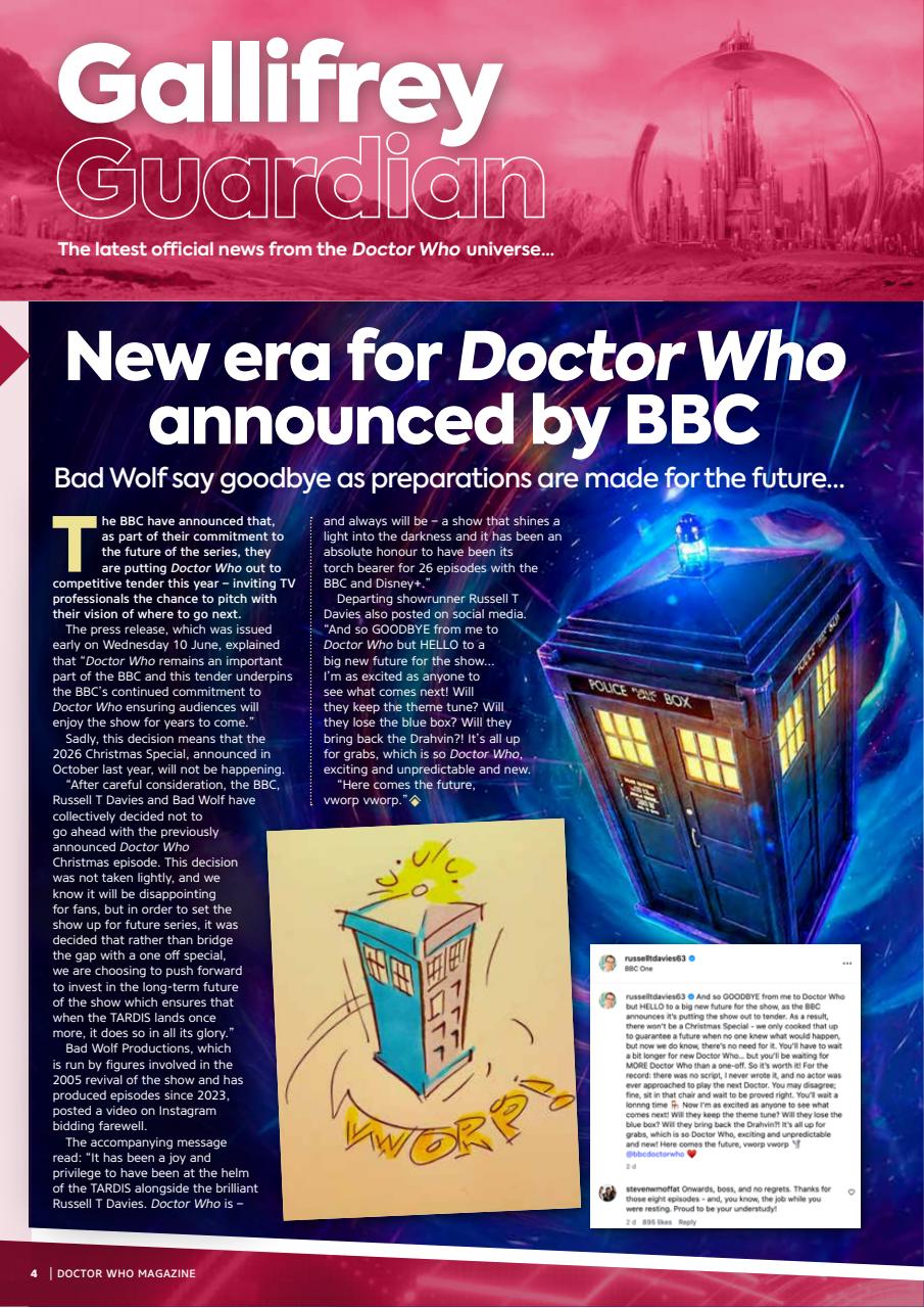 Doctor Who Magazine Preview Pages