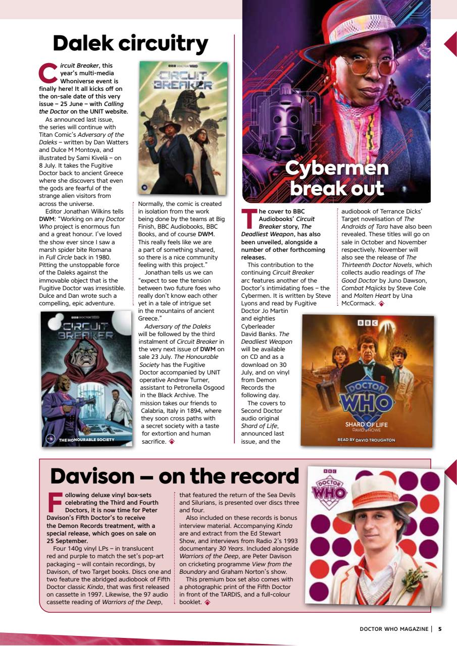Doctor Who Magazine Preview Pages