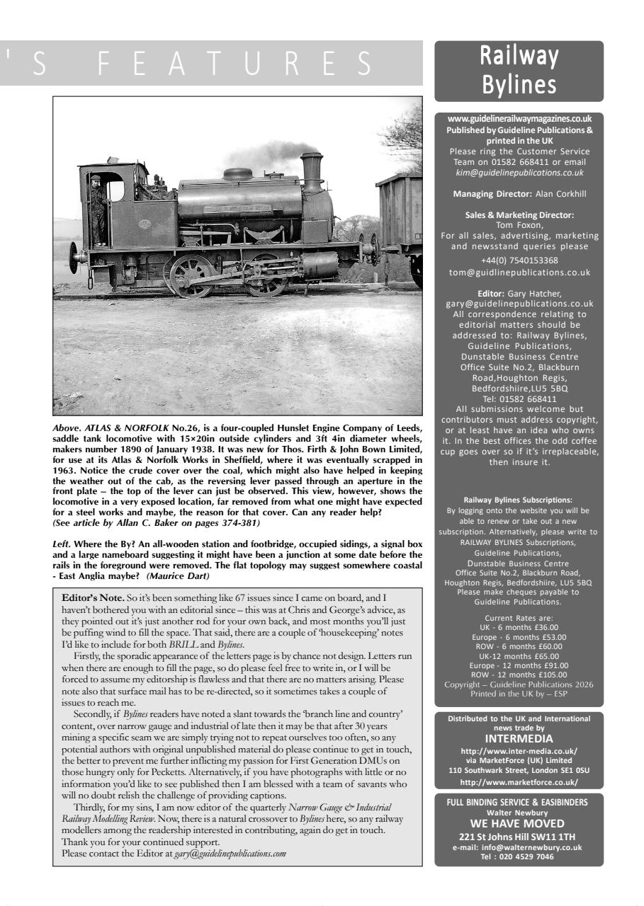 Railway Bylines Preview Pages