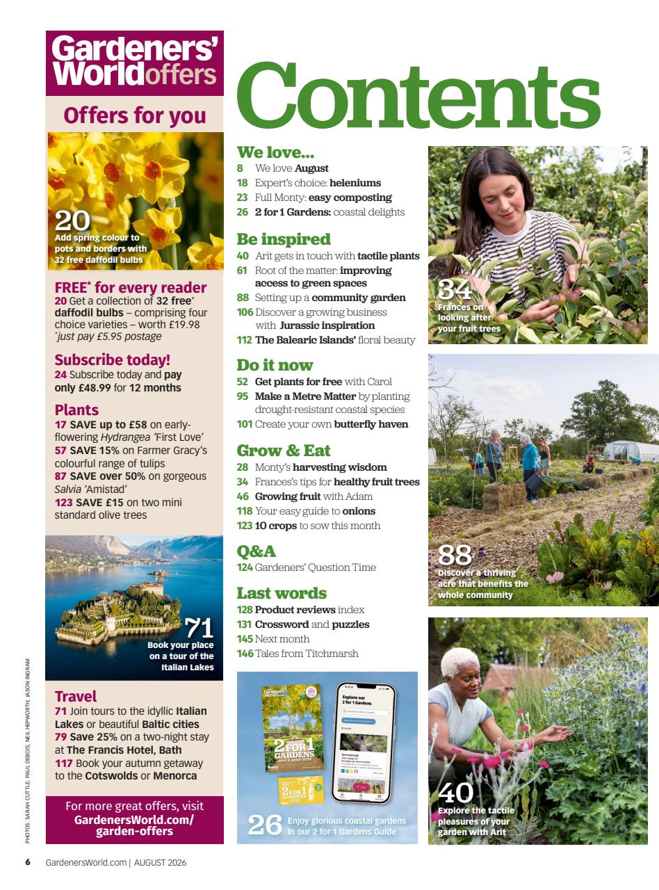 BBC Gardeners’ World Magazine Preview Pages