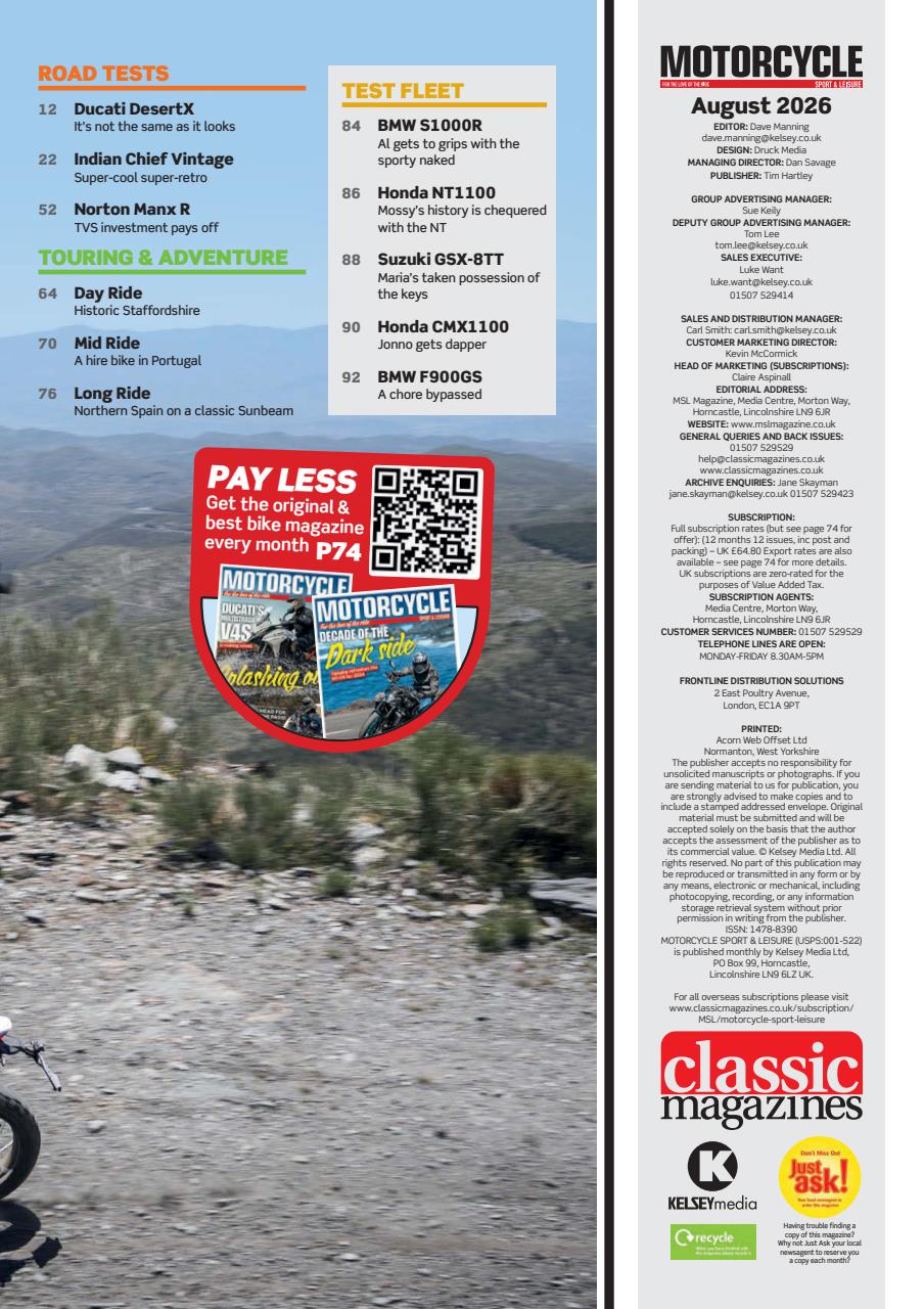 Motorcycle Sport & Leisure Preview Pages