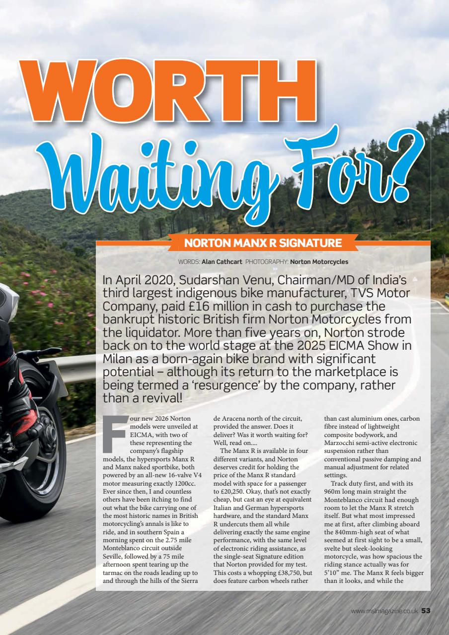 Motorcycle Sport & Leisure Preview Pages