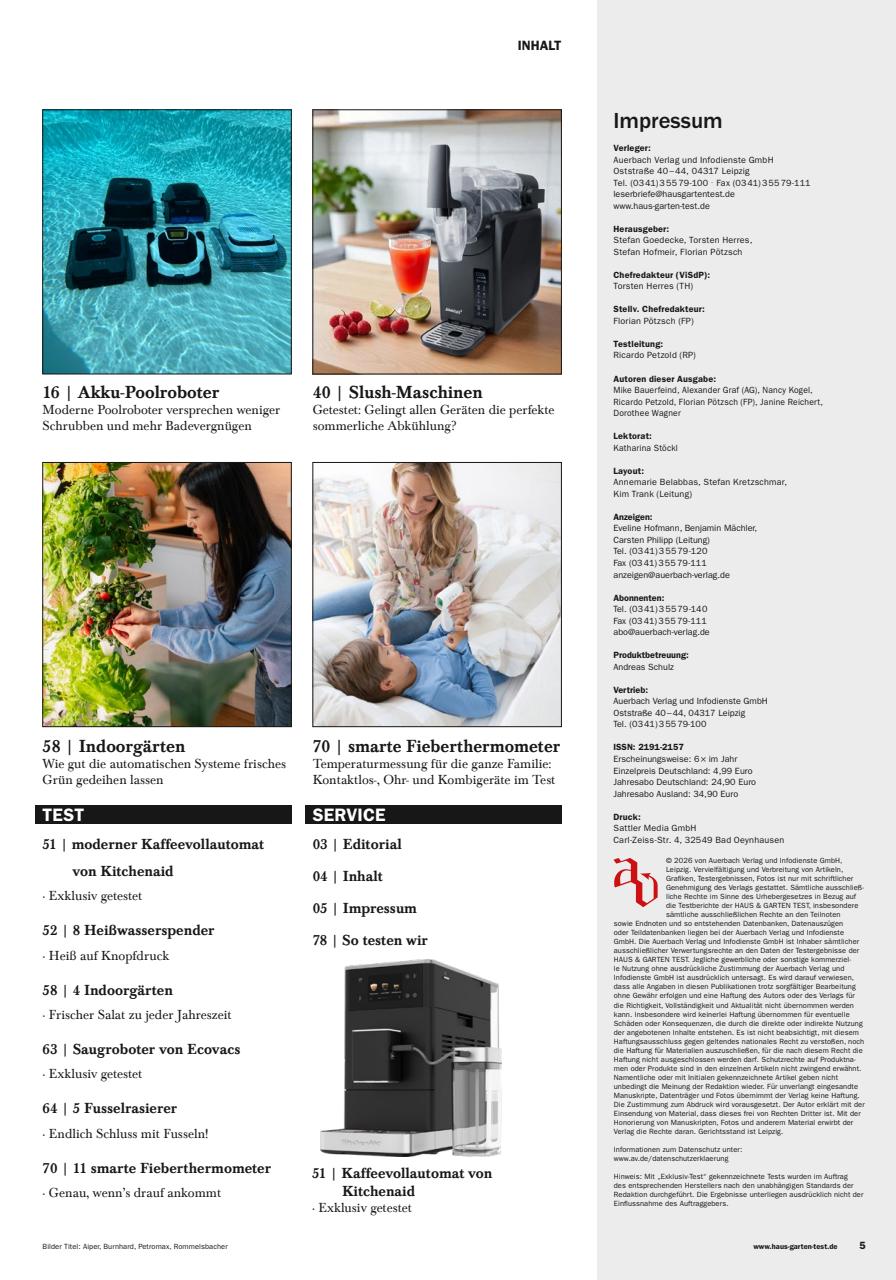 Haus & Garten Test Preview Pages