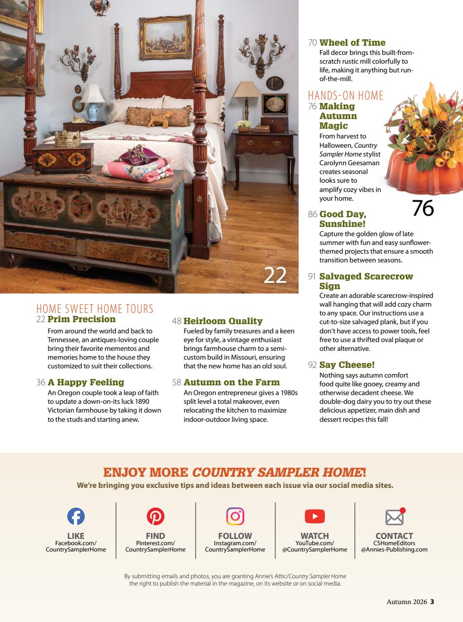 Country Sampler Home Preview Pages