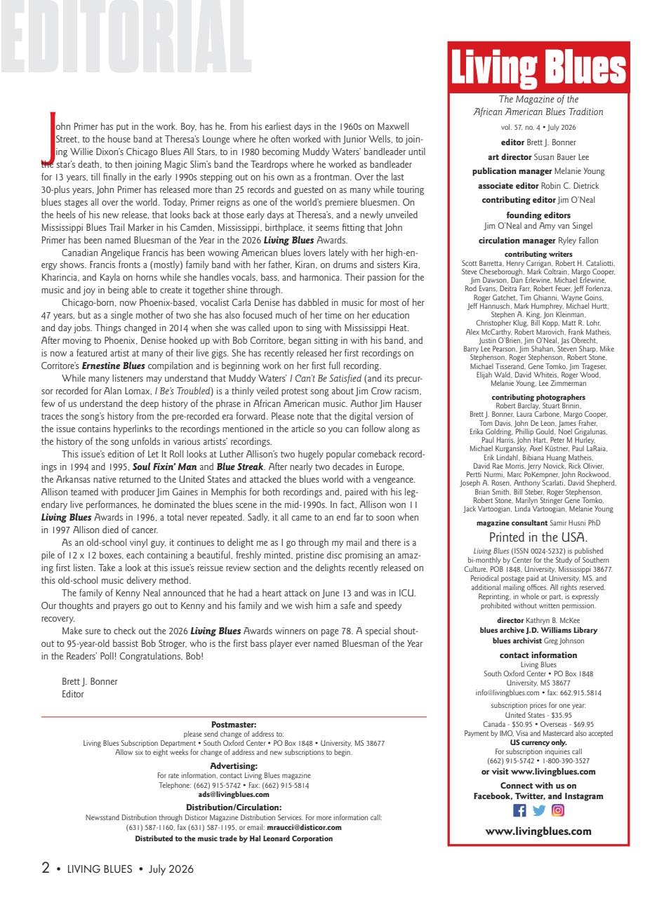 Living Blues Preview Pages