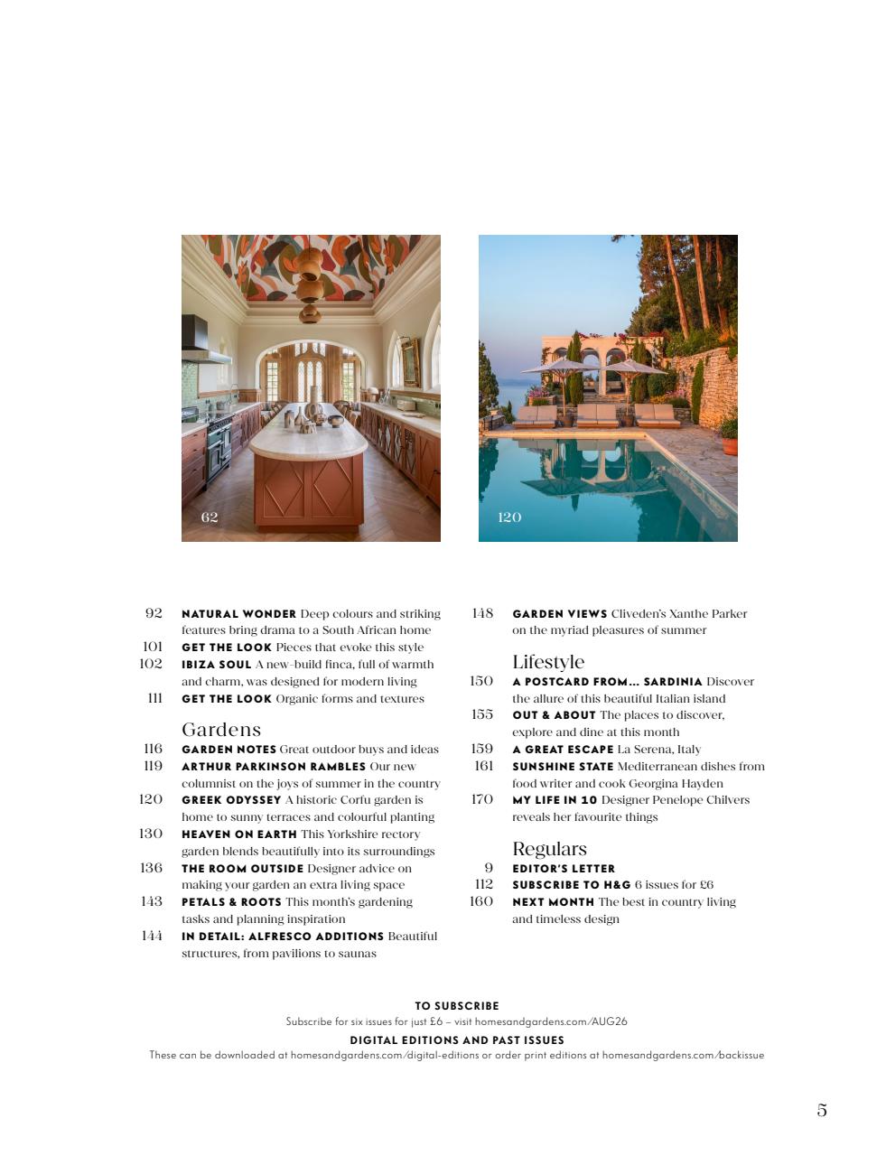 Homes & Gardens Preview Pages