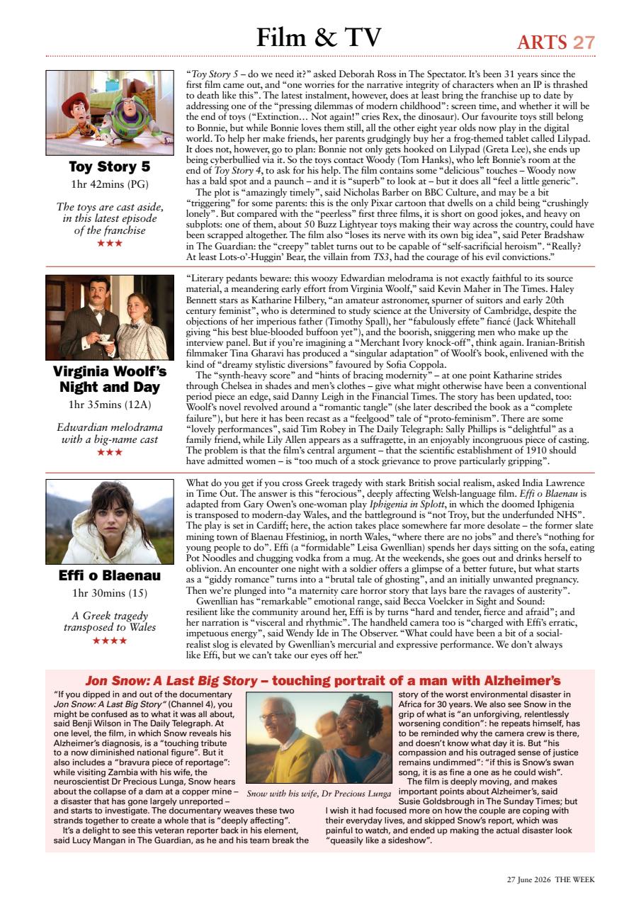 The Week Preview Pages