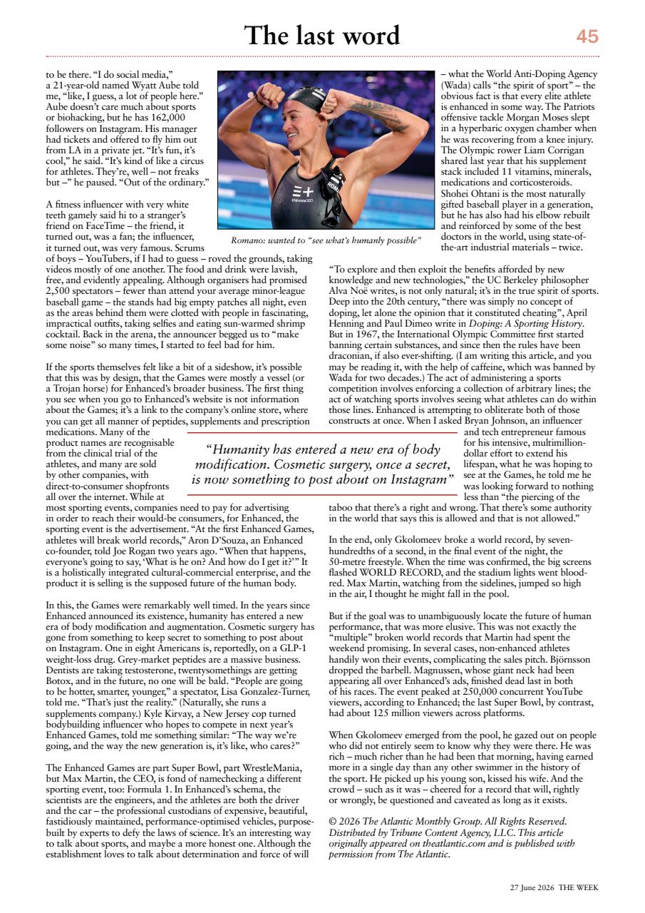 The Week Preview Pages