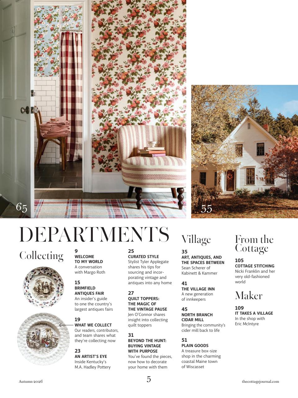 The Cottage Journal Preview Pages