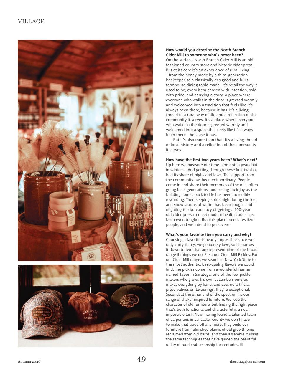 The Cottage Journal Preview Pages