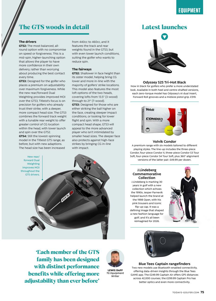 Today's Golfer Preview Pages