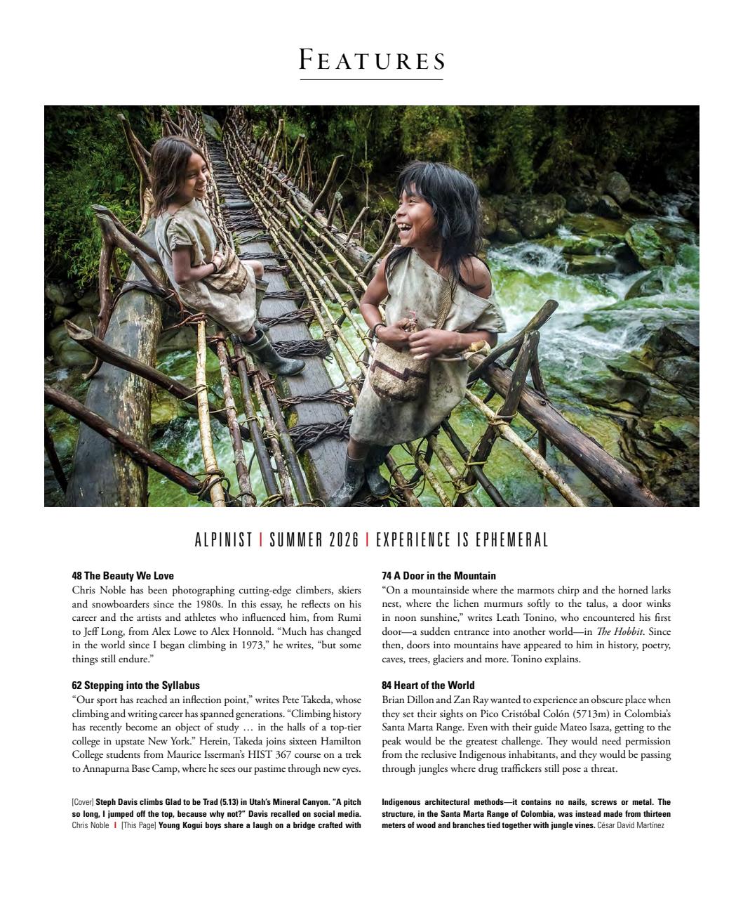 Alpinist Preview Pages