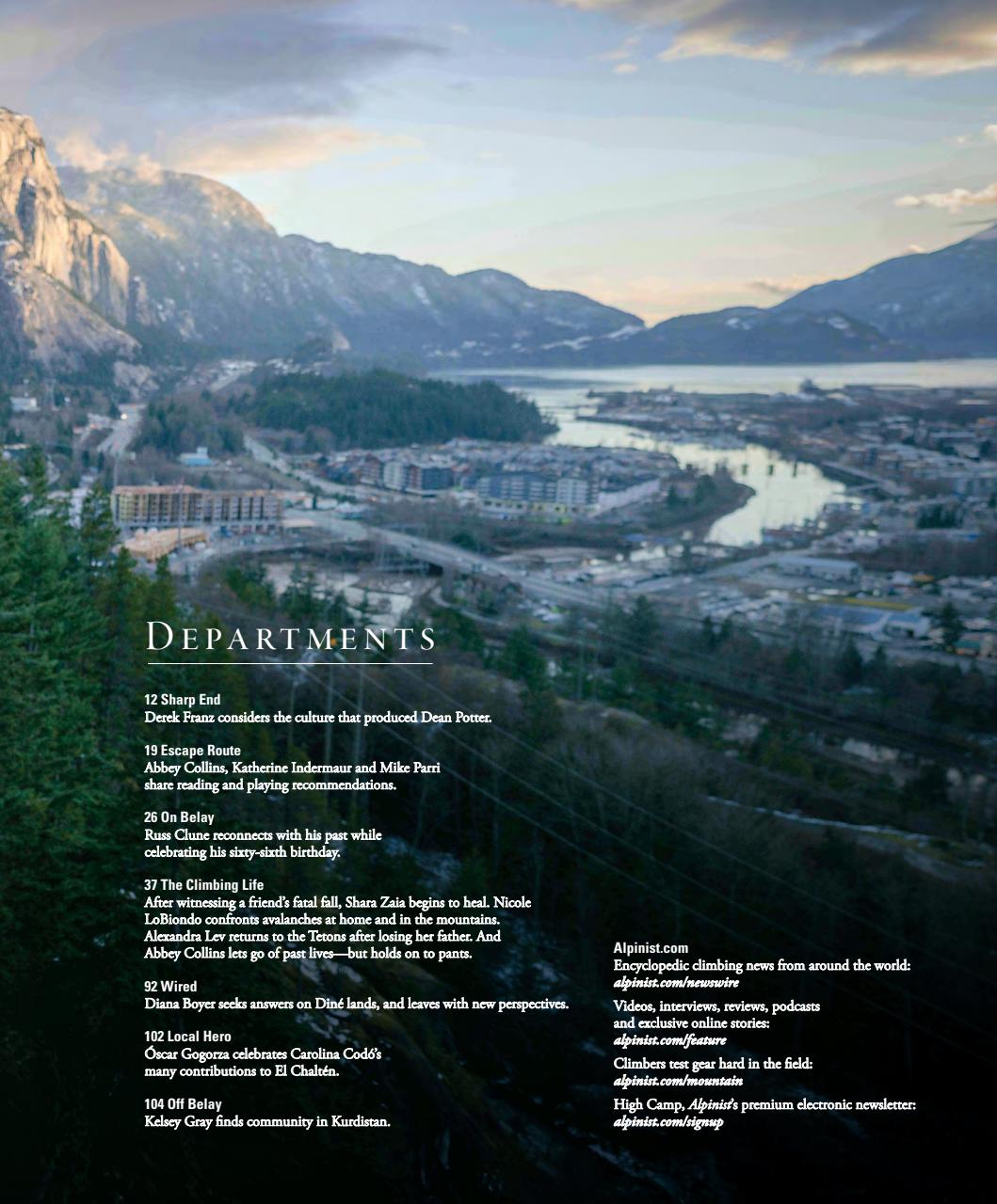 Alpinist Preview Pages