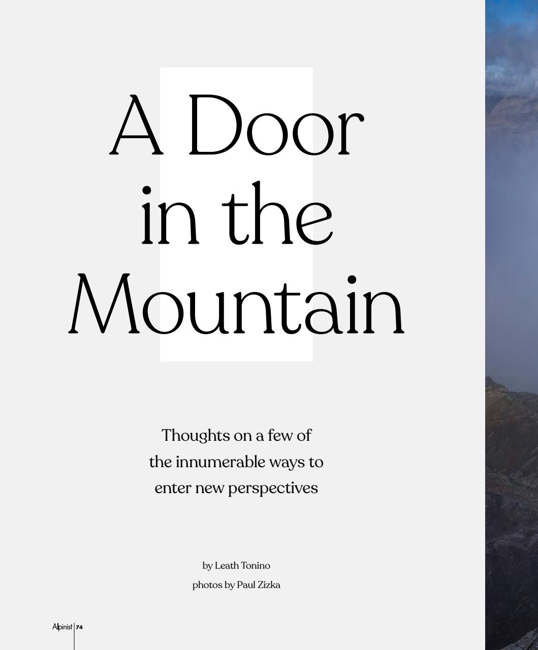 Alpinist Preview Pages