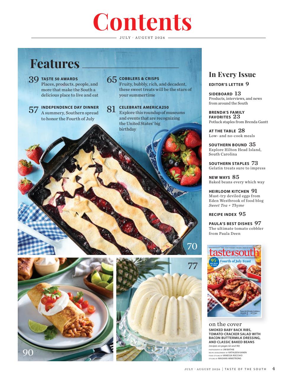 Taste of the South Preview Pages