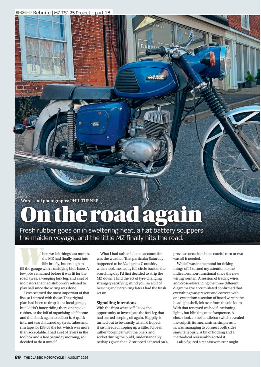 The Classic MotorCycle Preview Pages