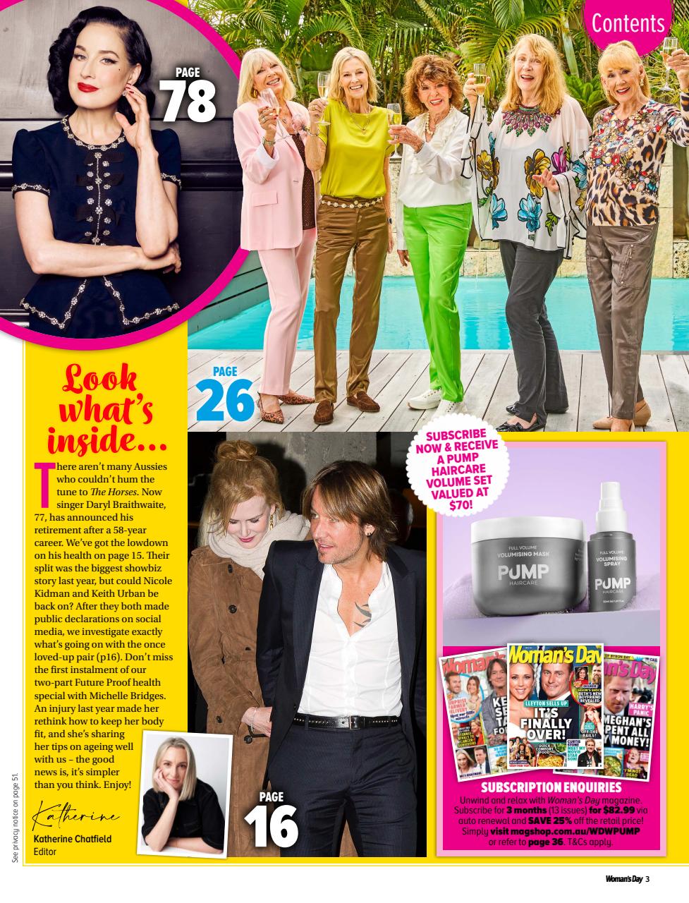 Woman's Day Australia Preview Pages