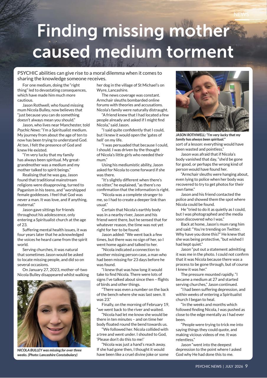Psychic News Preview Pages