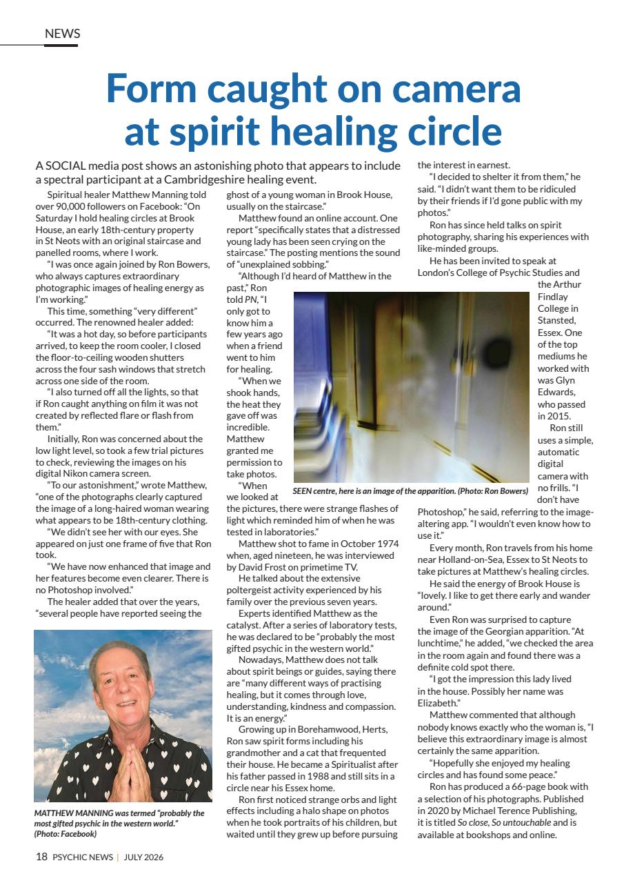 Psychic News Preview Pages