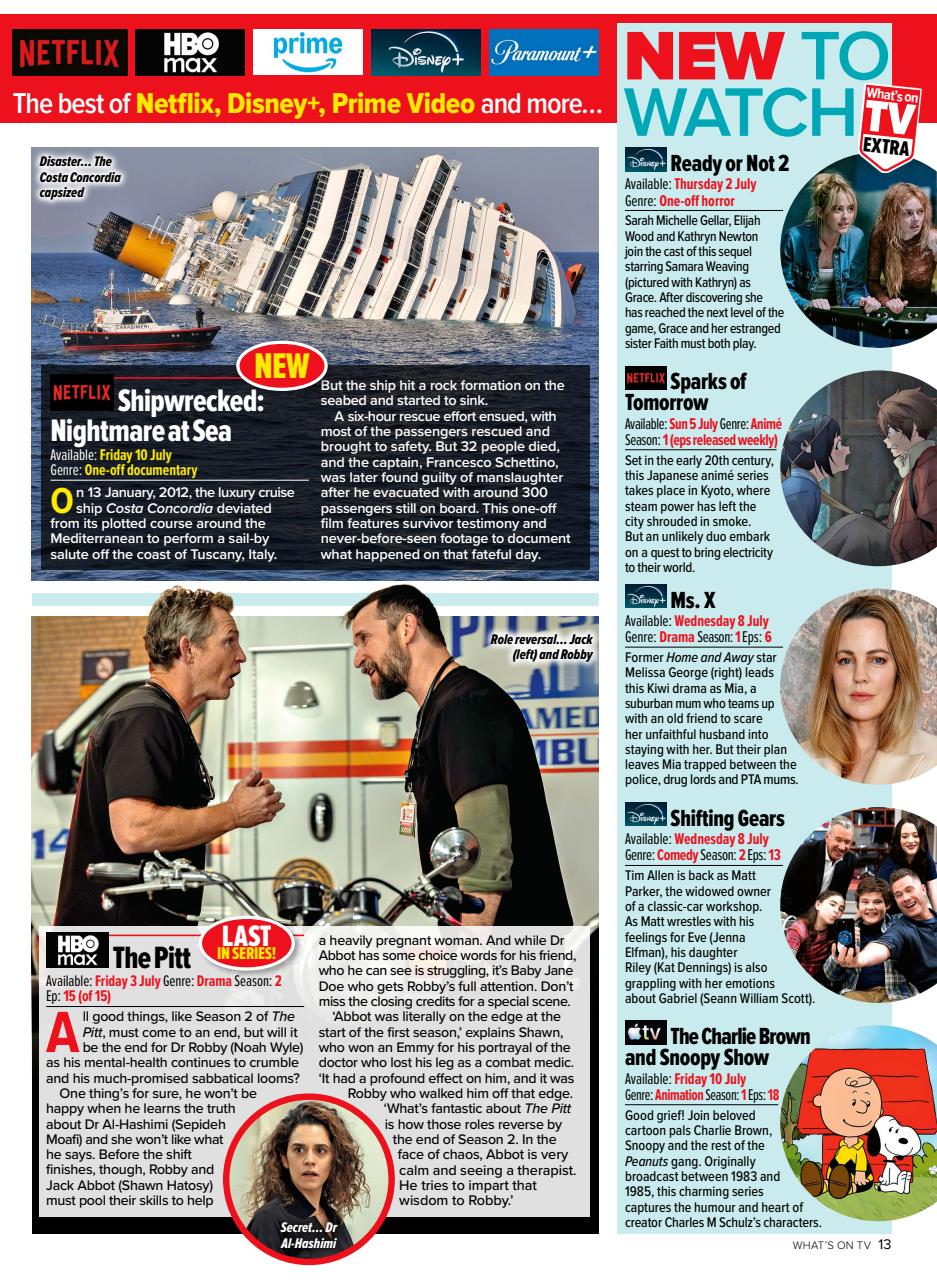 What's on TV Preview Pages