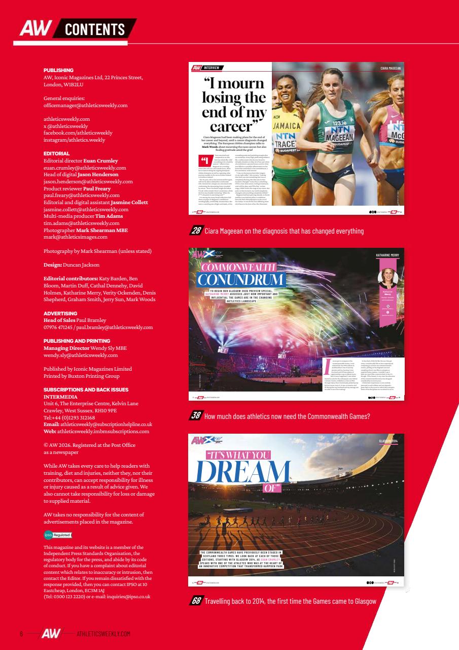 AW Athletics Weekly Magazine Subscriptions And July 2026 Issue AW Athletics Weekly Magazine Subscriptions And July 2026 Issue