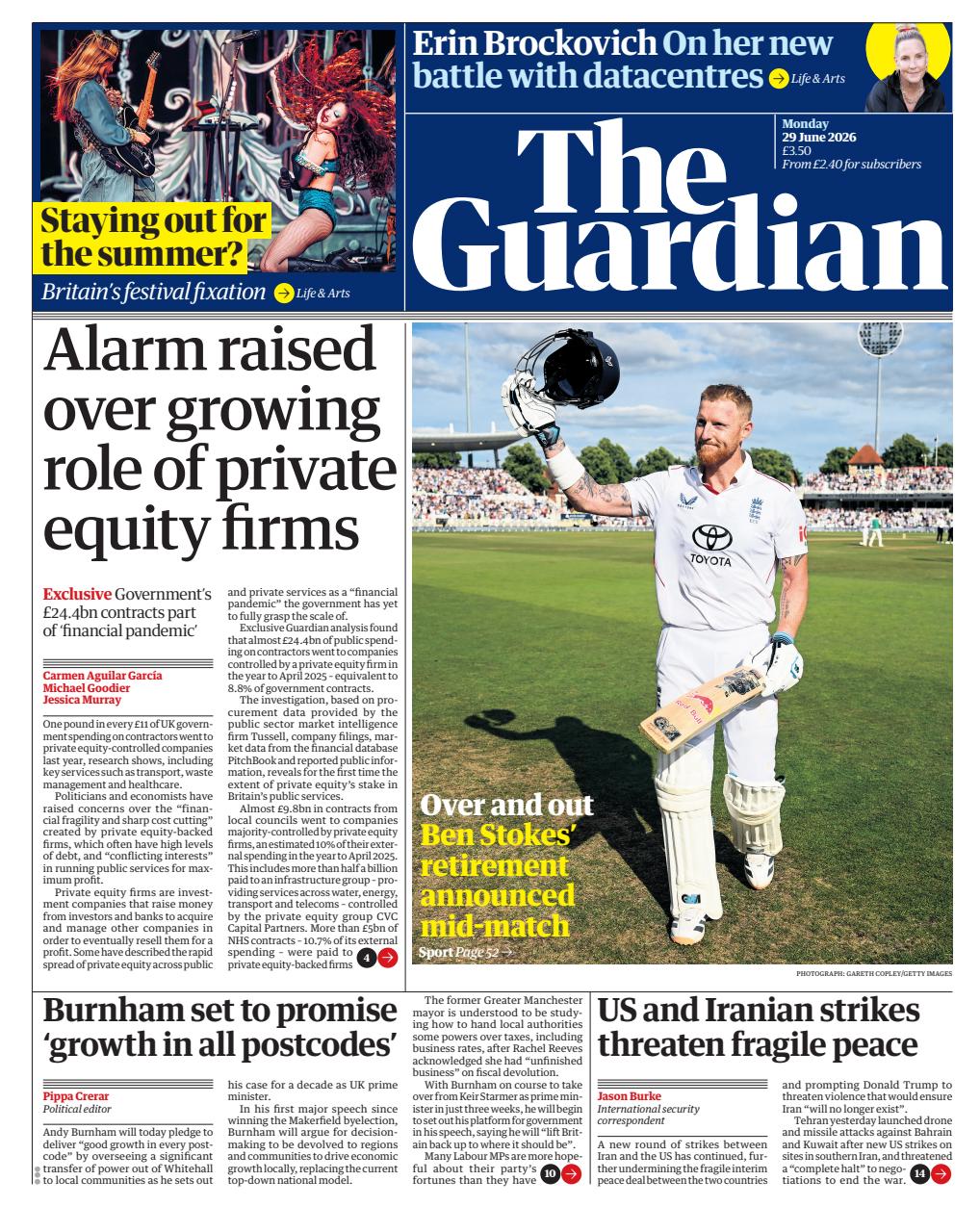 The Guardian Newspaper Preview Pages