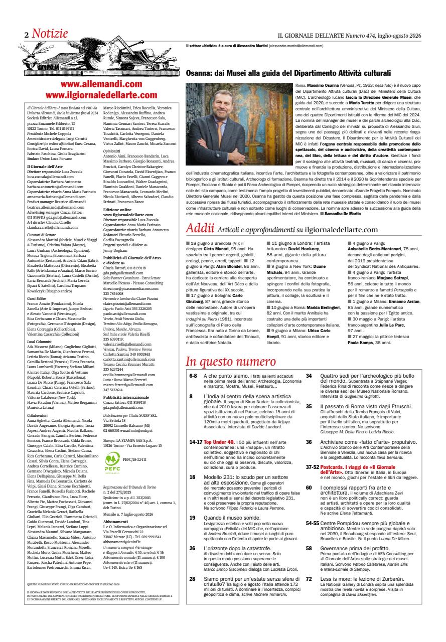Il Giornale Dell’Arte Preview Pages