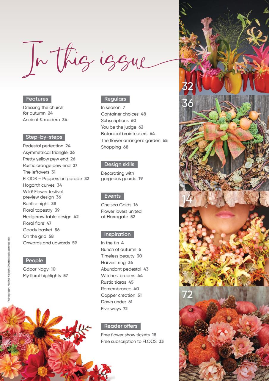 The Flower Arranger Preview Pages