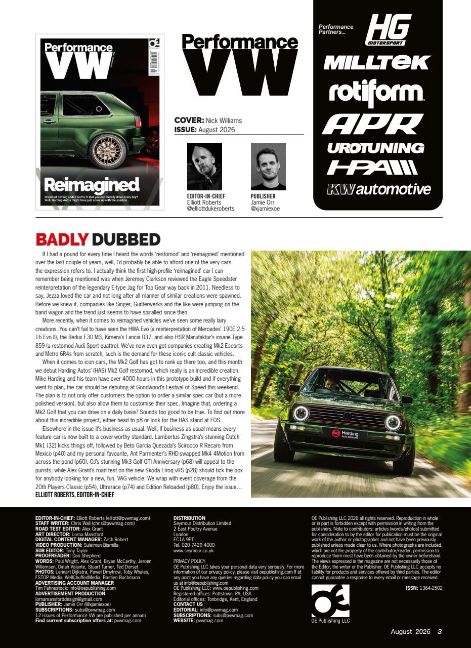 Performance VW Preview Pages