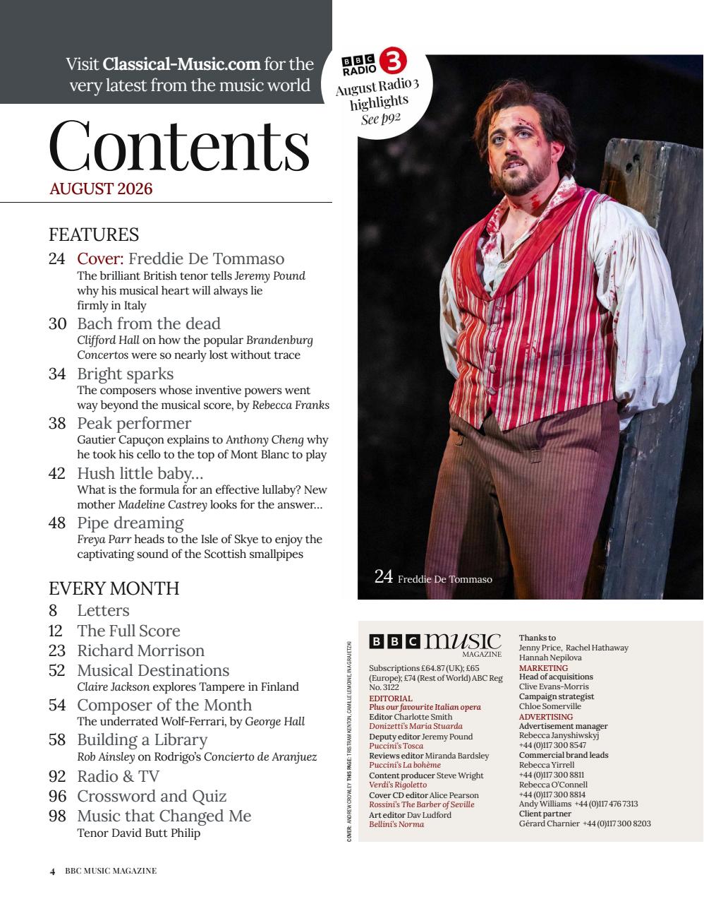 BBC Music Magazine Preview Pages