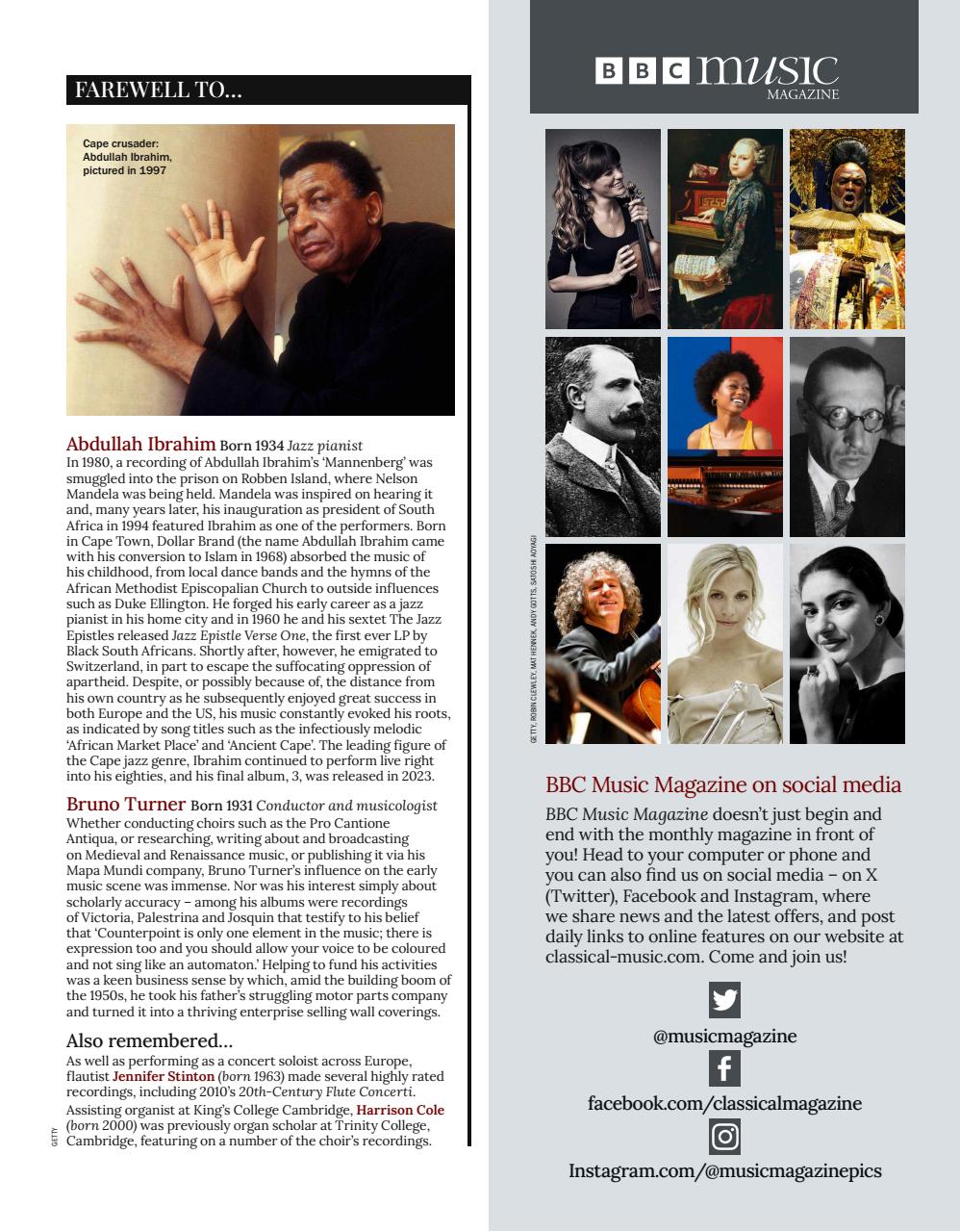 BBC Music Magazine Preview Pages