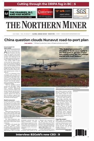 The Northern Miner issue July 2026, Vol 112 Issue 7