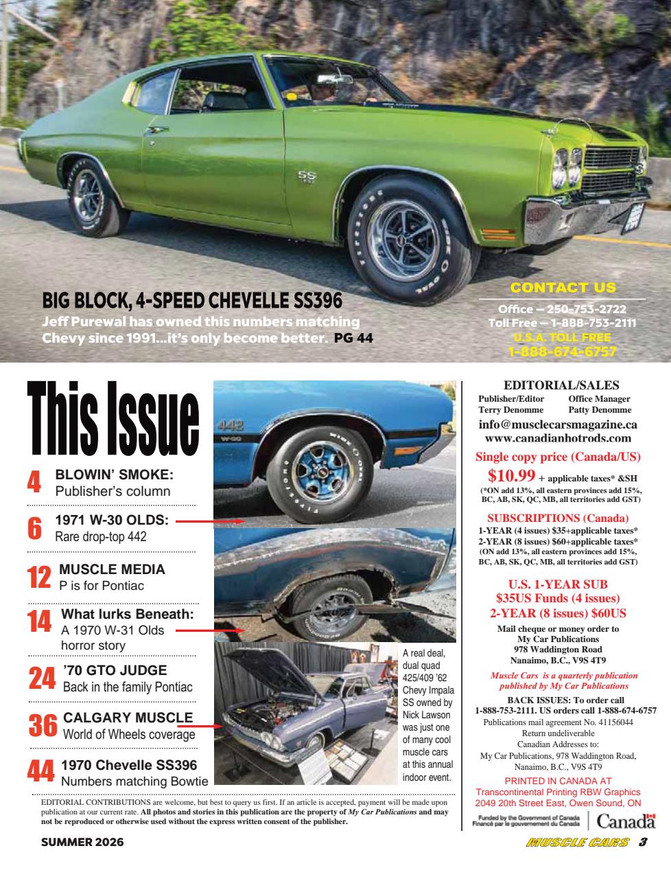 Muscle Cars Preview Pages