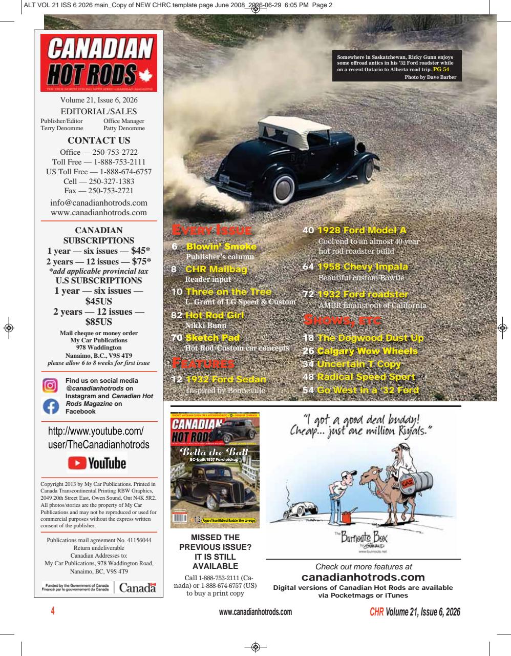 Canadian Hot Rods Preview Pages