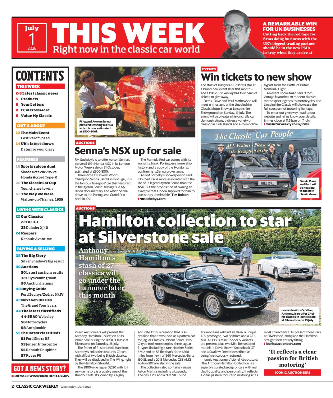 Classic Car Weekly Preview Pages