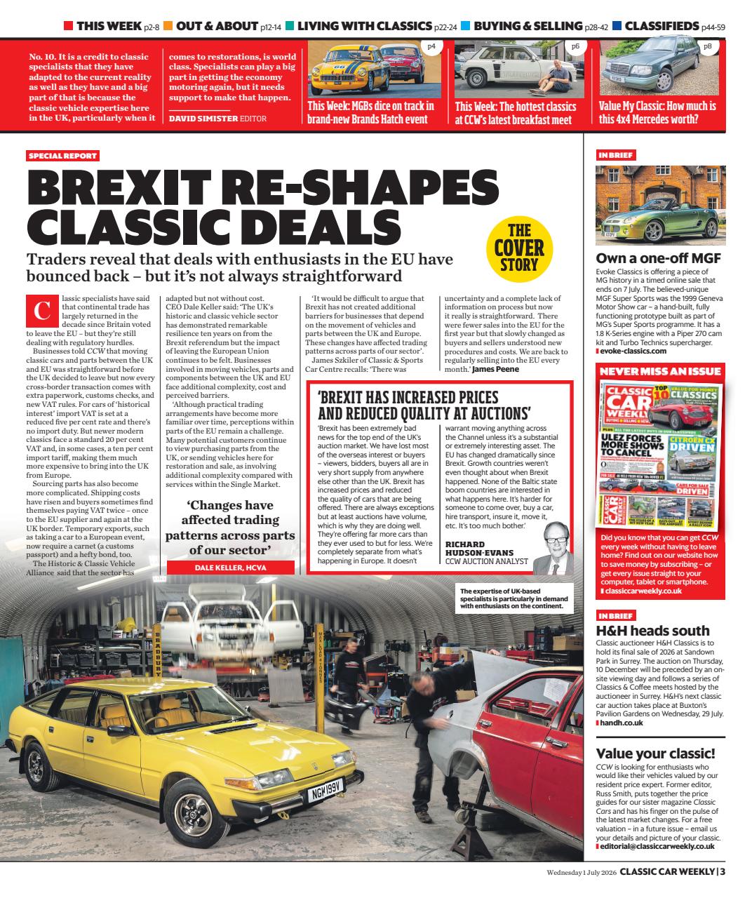 Classic Car Weekly Preview Pages