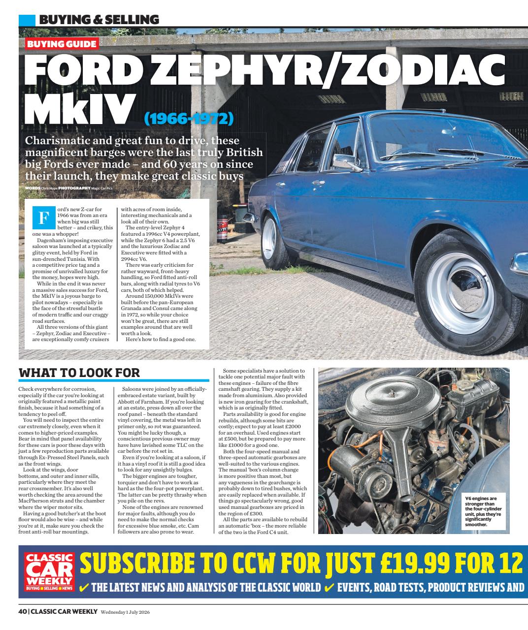 Classic Car Weekly Preview Pages