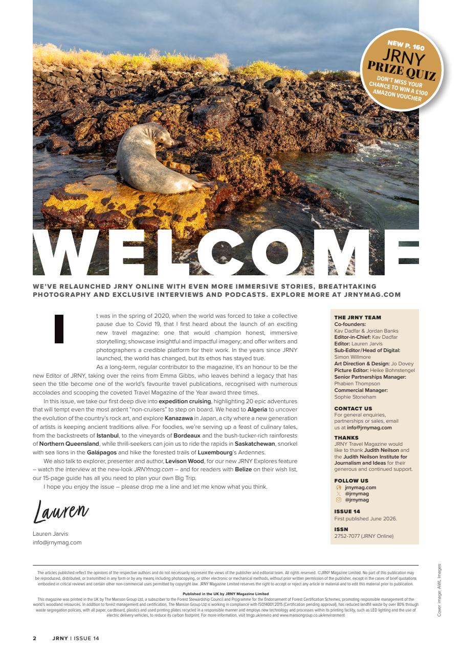 JRNY Travel Magazine Preview Pages