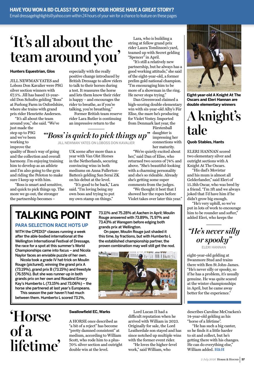 Horse & Hound Preview Pages