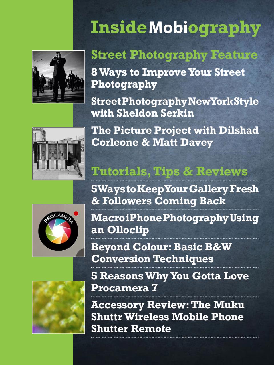 Mobiography Preview Pages