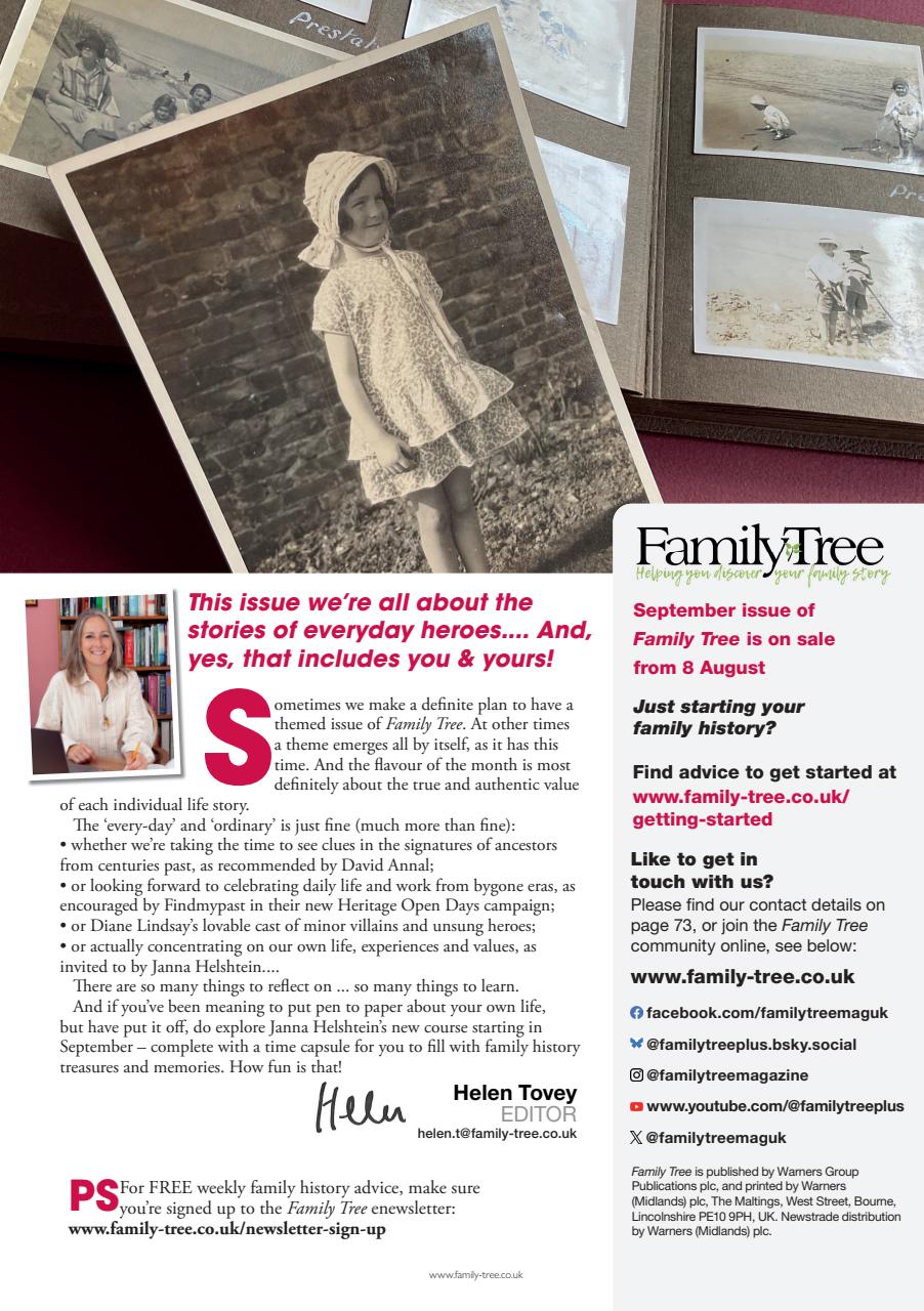 Family Tree Preview Pages