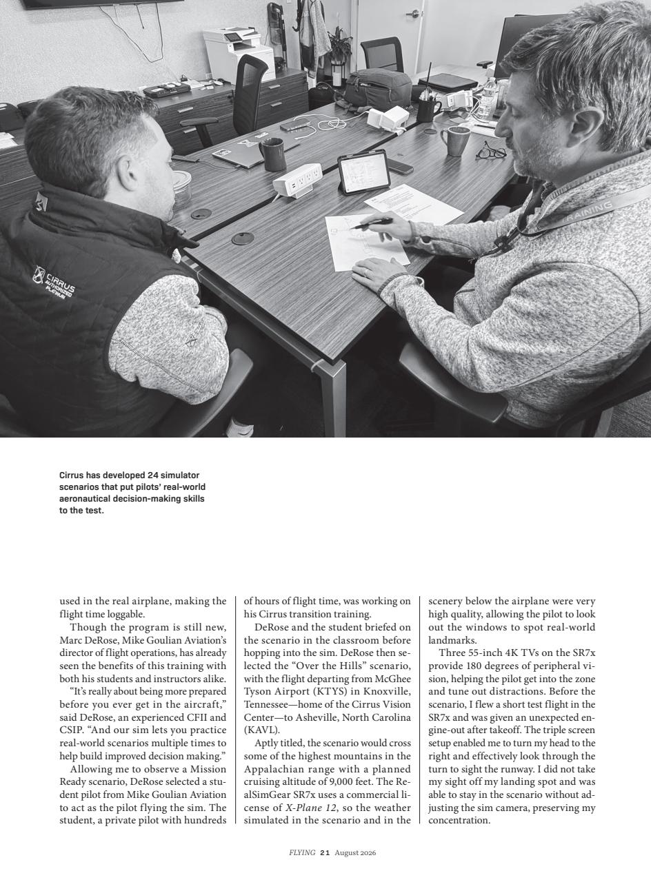 FLYING Magazine Preview Pages